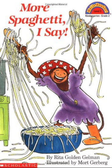 Mike Fiore's favourite book "More Spaghetti I Say!" artist cover