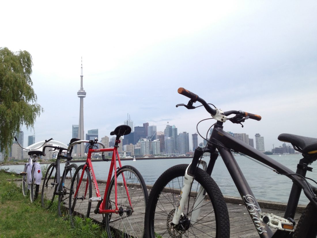 Bikes and Toronto Skyline