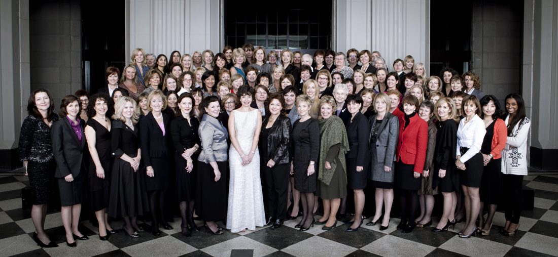 Image of all the winners of the Top 100 Women Awards